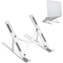 Suporte ergonômico flexível dobrável para computador laptop riser portátil dobrável de alumínio suporte para laptop ajustável